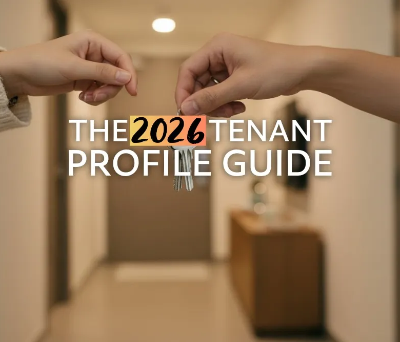 Photograph of a key handover, symbolizing a successful match with an ideal tenant profile.