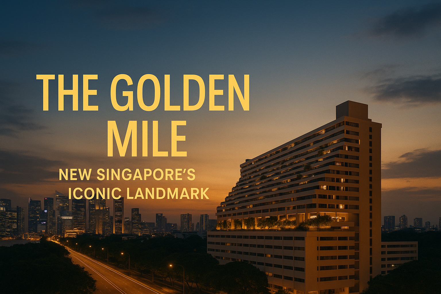 “Golden Mile redevelopment Singapore Beach Road skyline